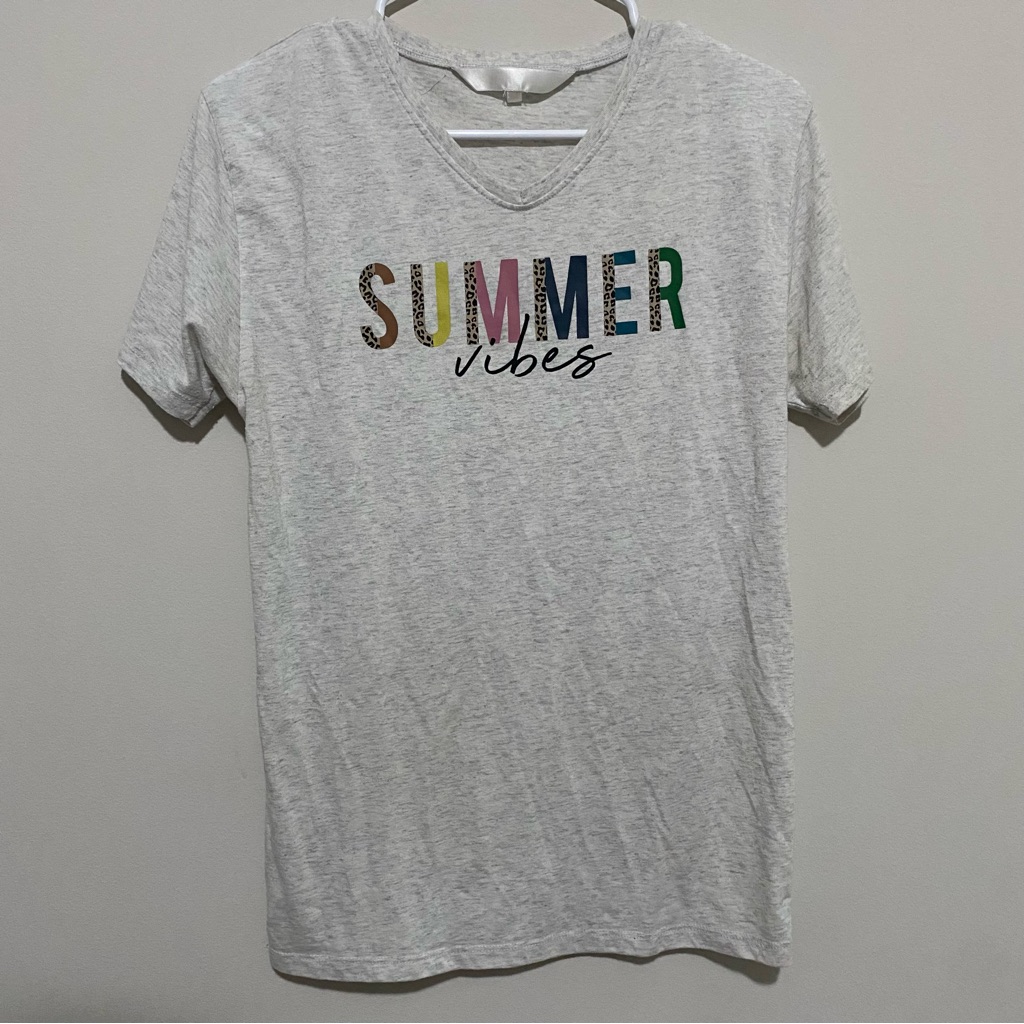 Summer Vibes Short Sleeve Tee - White